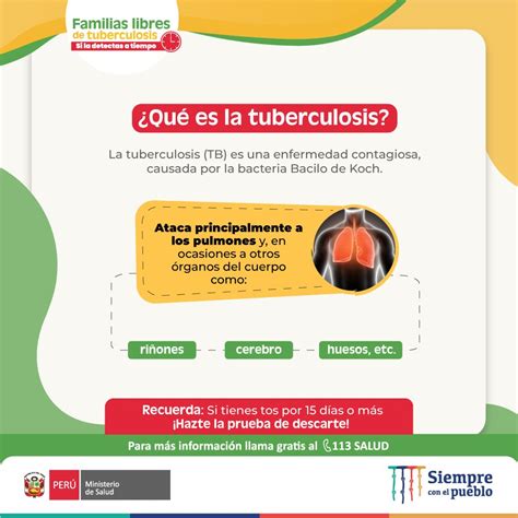 Ministerio de Salud on Twitter Sabías que la tuberculosis es una