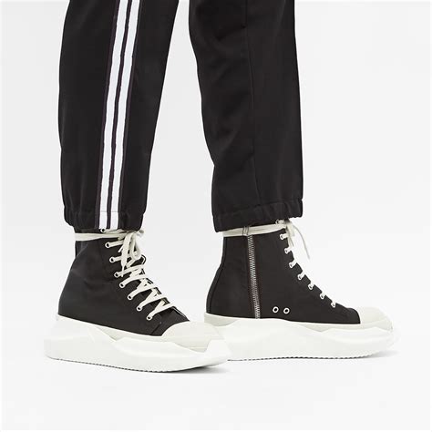 Rick Owens Drkshdw Abstract High Sneaker Black And White End Tw