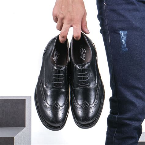 Sapato Casual Masculino Oxford Brogue Mood Transit Preto Faway