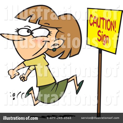 Caution Clipart #1046440 - Illustration by toonaday