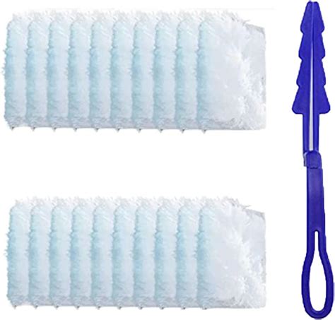 Pcs Blue Flash Dust Magnet With Extender Handle Fluffy Dusters