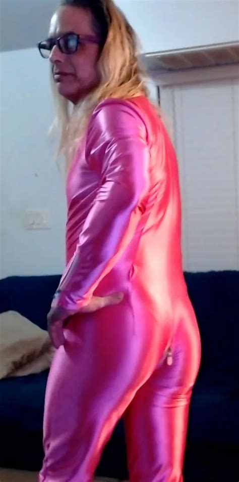 Sissy Slut Ashley Jolene Modeling A Hot Pink Catsuit Nude Pics Xhamster