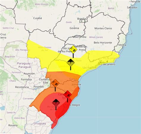 Ciclone Coloca Rs E Sc Em Alerta Vermelho Inmet Declara Grande Perigo