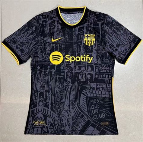 Barcelona Black Concept Jersey Player Edition Price In Bd Blackbud