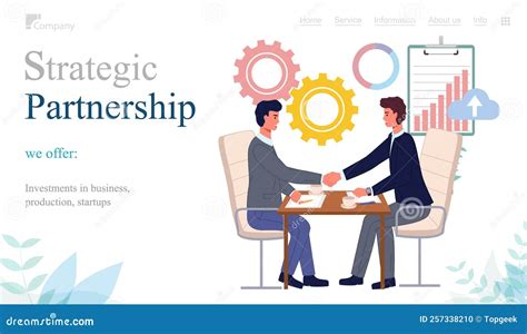 Strategic Partnership Website Template Business Meeting Of Partners