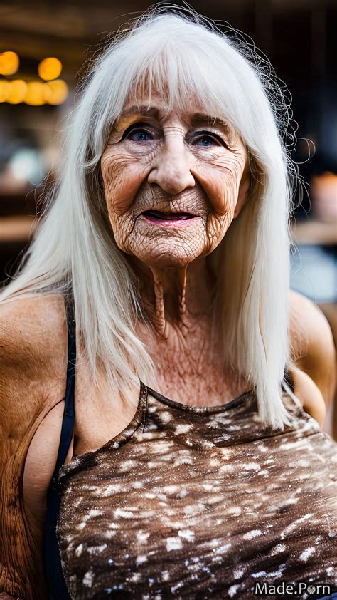 Porn Image Of Restaurant Made Slutty Woman Bangs Hair 90 White Hair