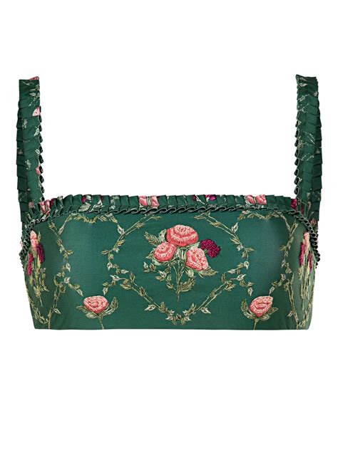 Agua By Agua Bendita Olmo Memoria Bikini Top In Green ModeSens