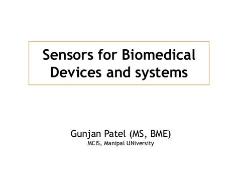 Sensors for Biomedical Devices and systems