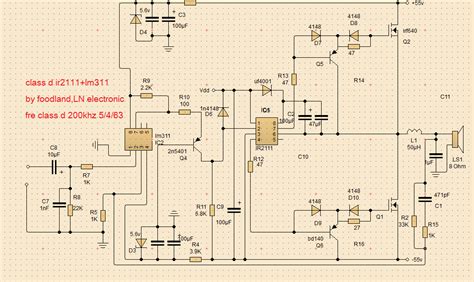 LN-Electronic - class d ir2111+LM311 by foodland...