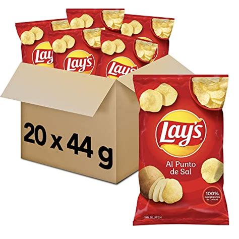 Lays Al Punto De Sal Patatas Fritas Con Sabor Original Pack De 20