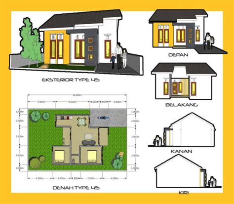 Denah Rumah Minimalis Lantai Type