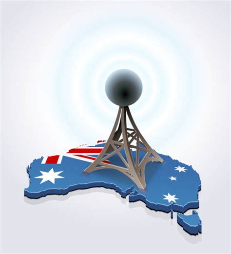 40 Telecommunications Tower Australia Stock Illustrations Royalty