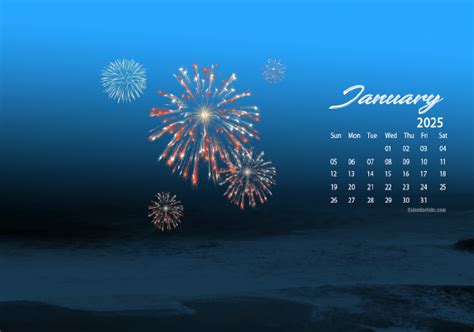 January 2025 Desktop Wallpaper Calendar - CalendarLabs