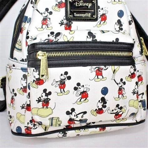 Loungefly Disney Parks White Mickey Mouse All Over Pr Gem