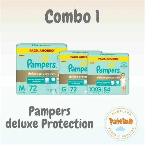 Combo 1 Pampers Deluxe Protection Hiper Pack 10 Off Nueva