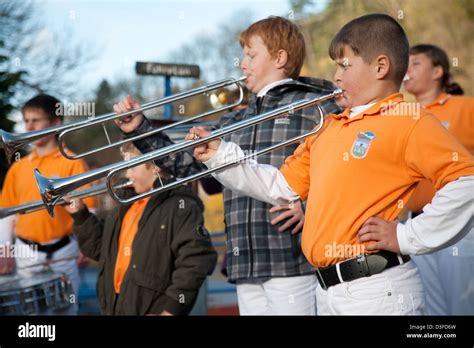 Naumburg, Germany, marching band Bad Koesen Stock Photo - Alamy