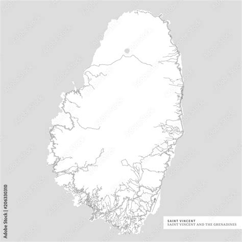 Map of Saint Vincent Island Stock Vector | Adobe Stock