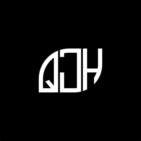 QJH letter logo design on black background.QJH creative initials letter ...