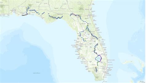 Florida National Scenic Trail - Home - Rails To Trails Florida Map ...