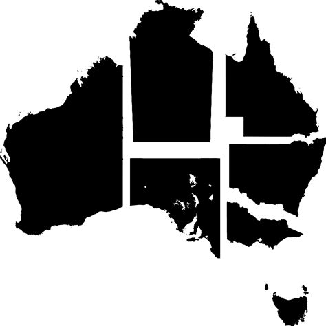 australian australia aus map maps solid black silhouette outline