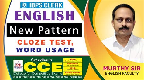 IBPS Clerk Mains MT 122 English New Pattern Cloze Test Word Usage