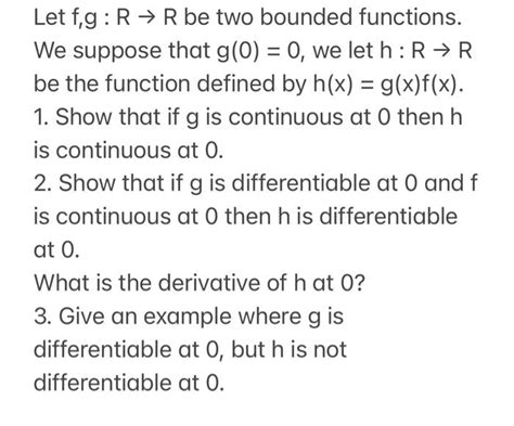 Solved Let F G R→r Be Two Bounded Functions We Suppose That