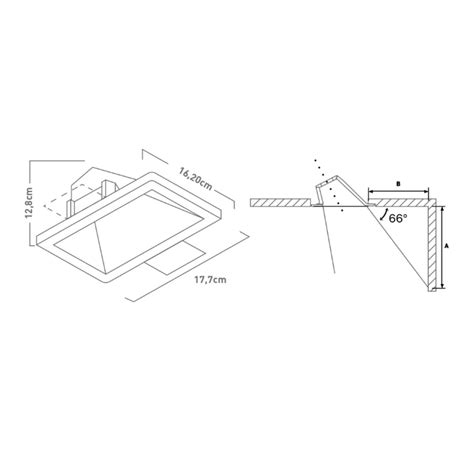 Embutido Gesso Angular Ar Quadrado Branco Pix Em Oferta Aled