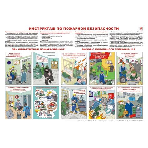 Комплект плакатов Охрана труда для офисных работников (5 листов, А2, лам.)