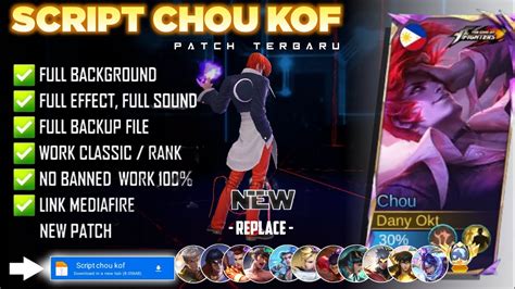 NEW Script Skin Chou Kof No Password Full Effect Voice Patch