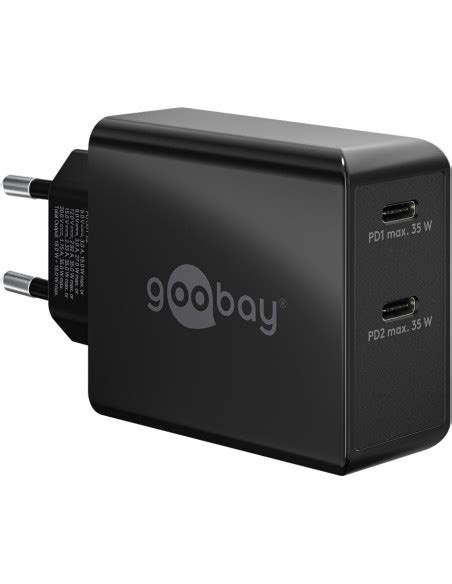 Podwójna szybka ładowarka USB C PD 36 W czarna rbline pl