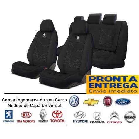 Capa De Bancos De Carro Preta Tecido Original Renault Clio Longan