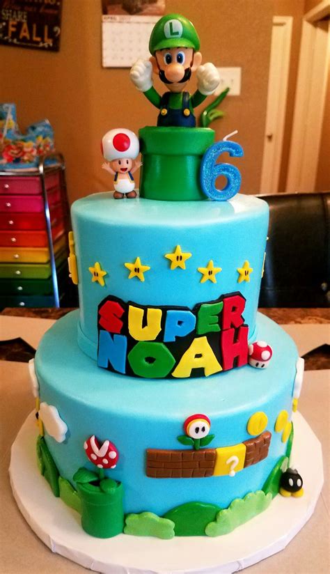 Super Mario Birthday Cake Mario Birthday Cake Mario Bros Cake Boy