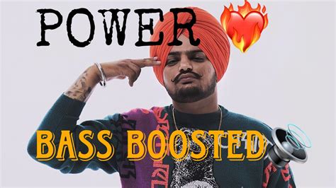 Sidhu Moose Wala New Song ️‍🔥power 4k Bass Boosted Punjabi