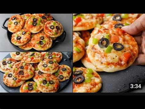 Mini Pizza Recipe Mini Pizza On Tawa Without Oven Eggless