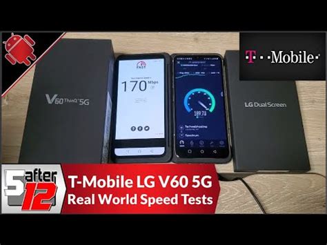 T Mobile LG V60 ThinQ 5G Real World Speed Tests 4G LTE Band 71