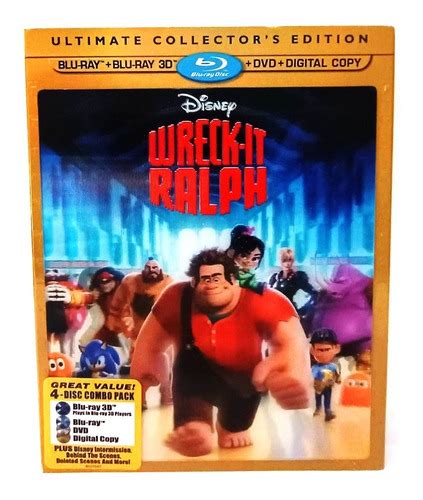 Wreck It Ralph Ultimate Collectors Edition 3d Blu Ray Dvd Mercadolibre