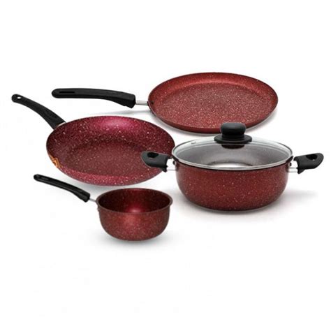 Pack Cook Art De Pi Ces Po Le Faitout Casserole Cr Pi Re Rouge