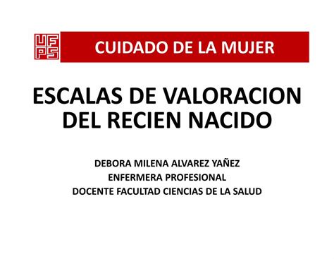 Pdf Escalas De Valoracion Del Recien Nacido Test De Capurro