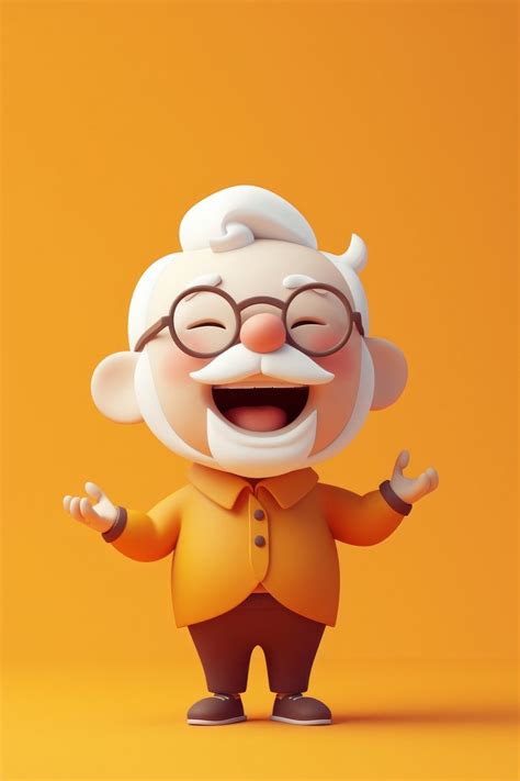 Elder cartoon human cute. | Premium Photo Illustration - rawpixel