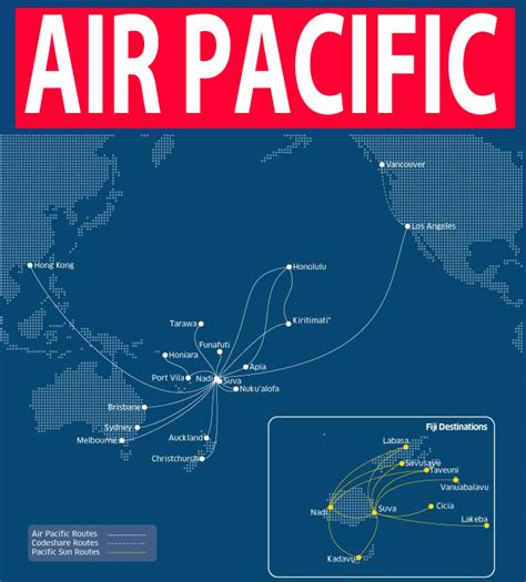 United Airlines Pacific Route Map