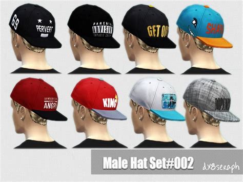 Baseballbackwards Set Letter002 Found In Tsr Category Sims 4 Male Hats Installed Sims 4 Cc