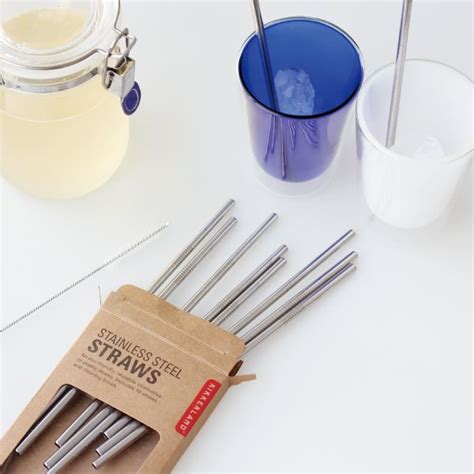 Kikkerland Stainless Steel Straws