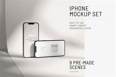 iPhone Mockup Set - Mockup Line - Premium Mockup Templates