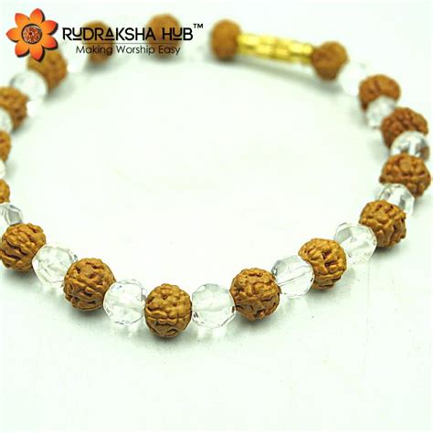 Sphatik Rudraksha Bracelet