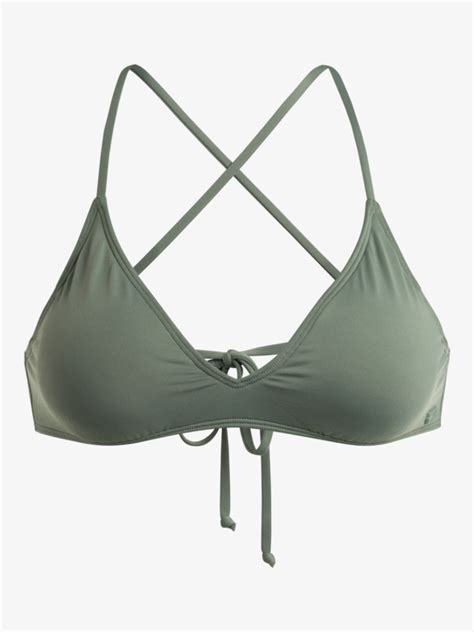 Beach Classics Triangle Bikini Top For Women Roxy