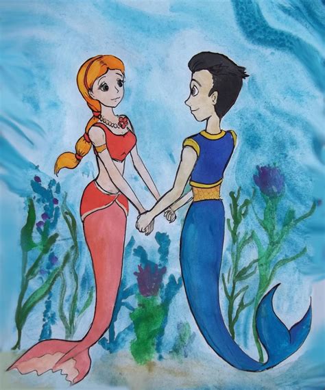 Favorite mermaid couple by TiElGar on DeviantArt