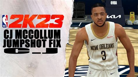 CJ McCollum Jumpshot Fix NBA2K23 YouTube