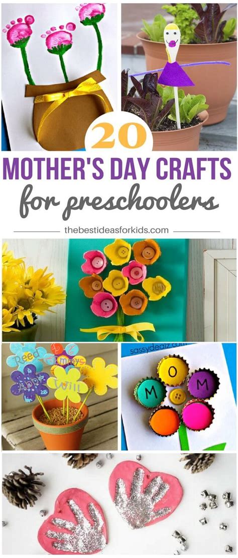 20 Mother's Day Crafts for Preschoolers | Mothers day crafts for kids ...