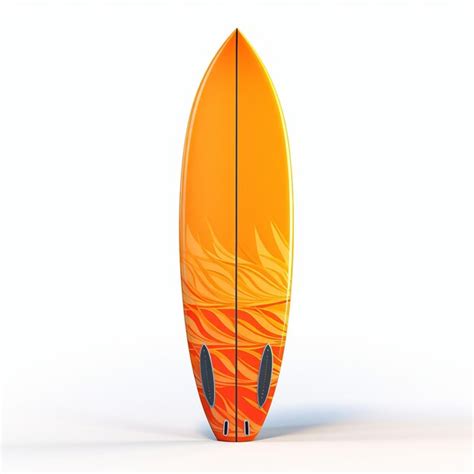 Ilustração da renderização surfboard3d de uma prancha de surf um