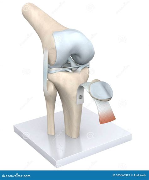 Model Of A Healthy Knee Joint Bones Cartilage Ligaments And Meniscus